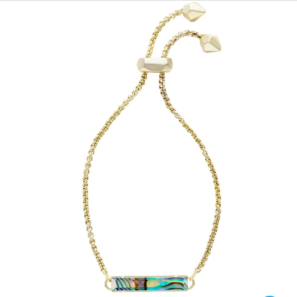 Kendra Scott Stan Abalone Shell Chain Bracelet New